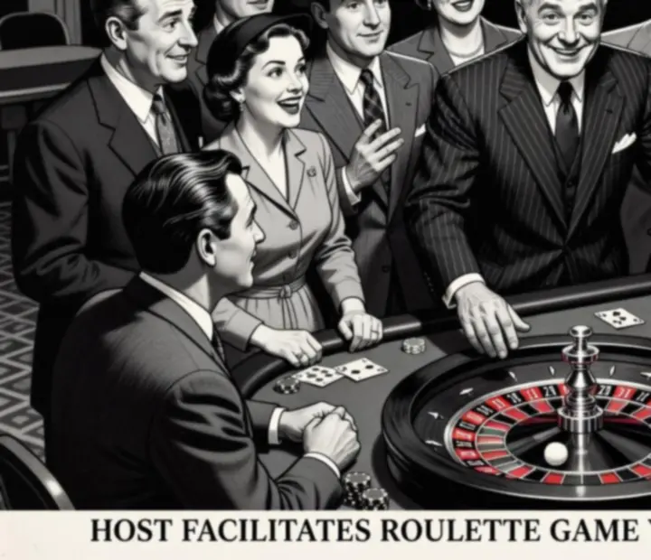 NAXSOL ENTERPRISES LTD host in action, welcoming guests to a mid-century style card table.